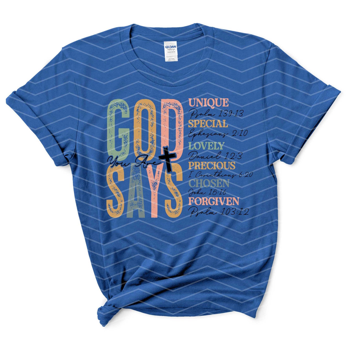 π God Says Shirt | Christian Affirmation Tee | Faith-Based Inspirational T-Shirt (Sβ5XL)