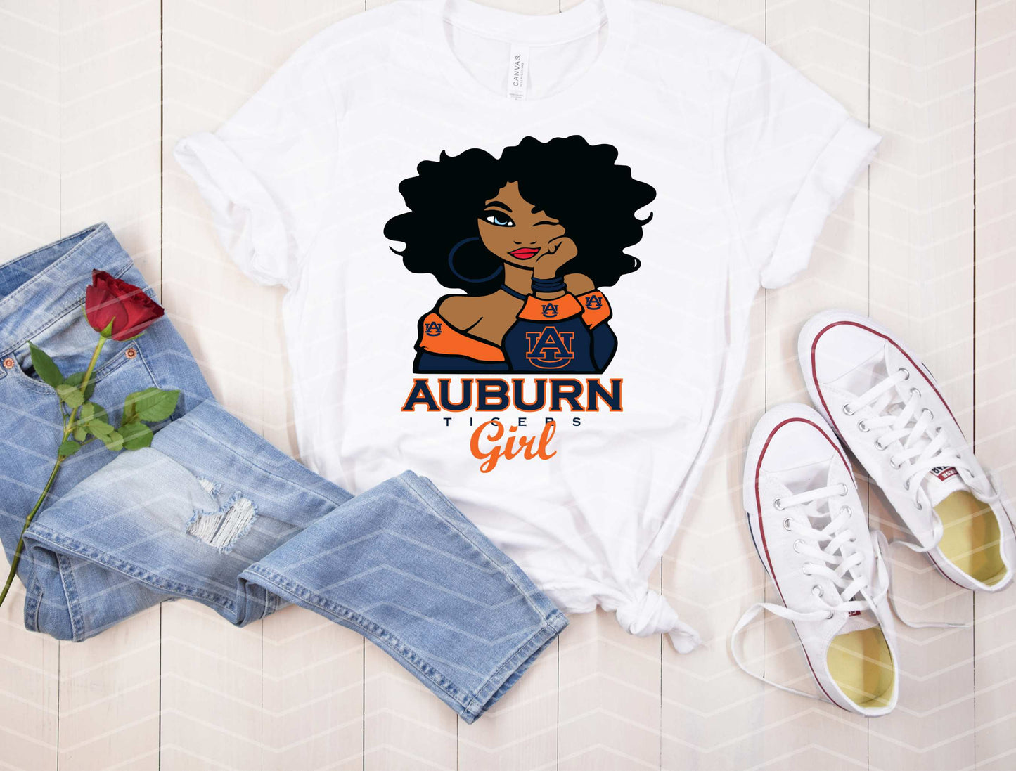 ✨ Auburn Tigers Girl T-Shirt | Game Day Tee for Women (Sizes S–5XL)