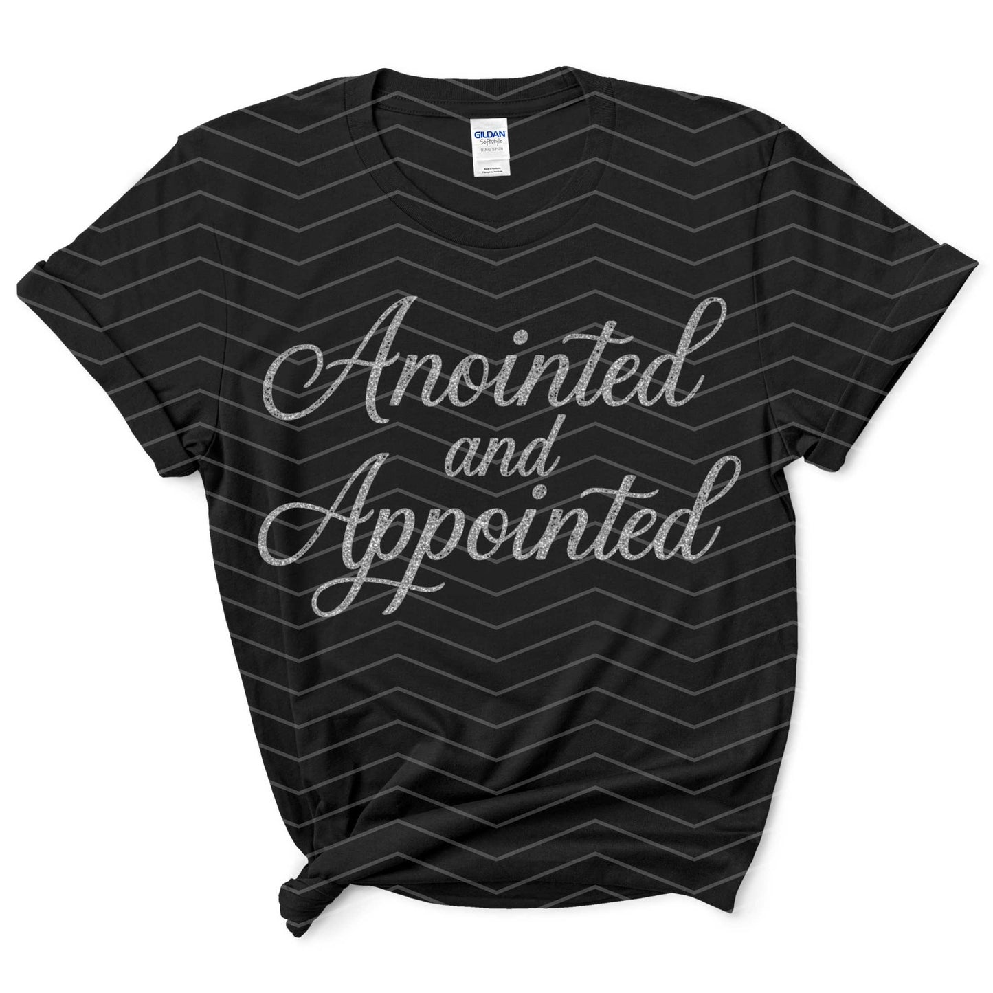 ✨ Anointed and Appointed Shirt | Christian Graphic Tee | Faith-Based Gold Glitter T-Shirt (S–5XL)
