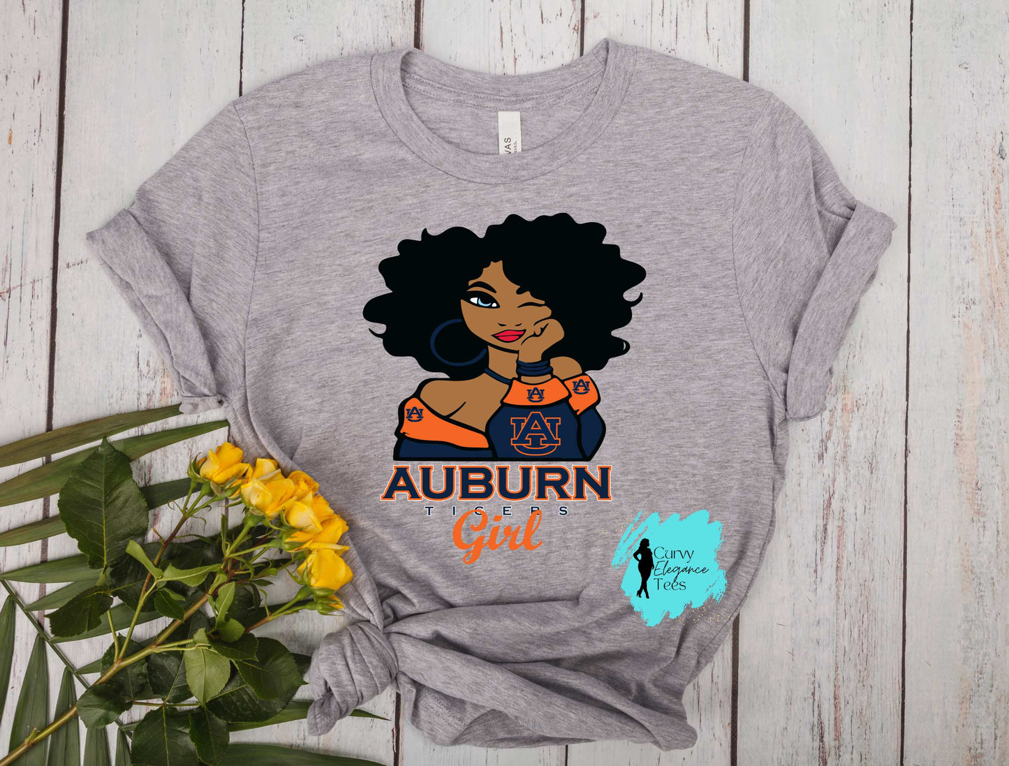 ✨ Auburn Tigers Girl T-Shirt | Game Day Tee for Women (Sizes S–5XL)