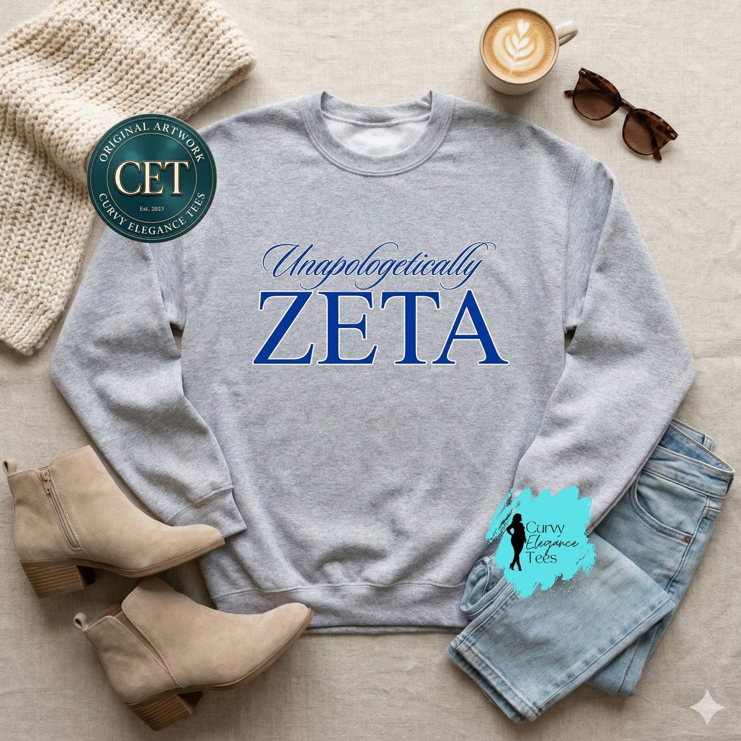 Unapologetically Zeta Sweatshirt – Zeta Phi Beta Crewneck for Sorors