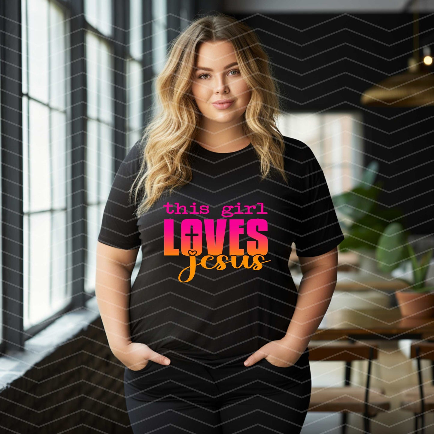 ✝️ This Girl Loves Jesus Shirt-Multi Color | Christian Faith Tee | Religious Graphic T-Shirt (S–5XL) (Copy)