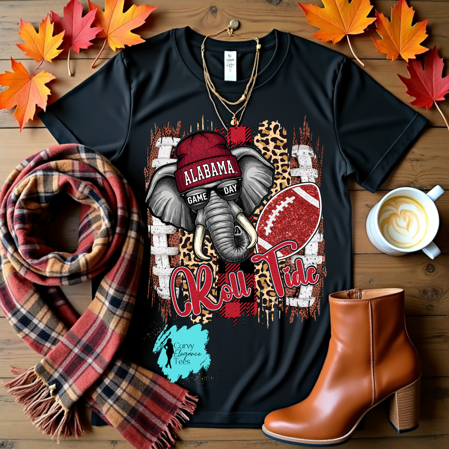 Alabama Leopard Game Day Tee | Roll Tide Graphic Shirt