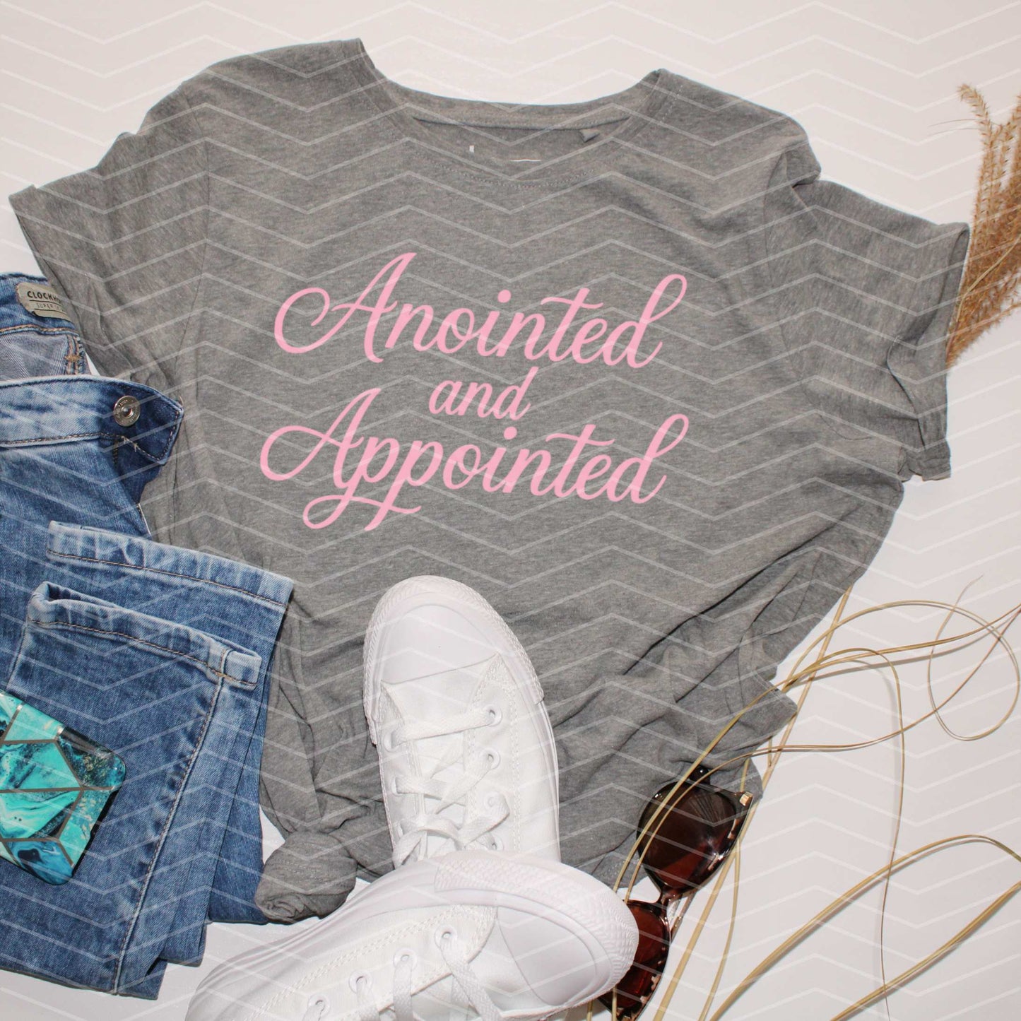 ✨ Anointed and Appointed Shirt | Christian Graphic Tee | Faith-Based Gold Glitter T-Shirt (S–5XL)
