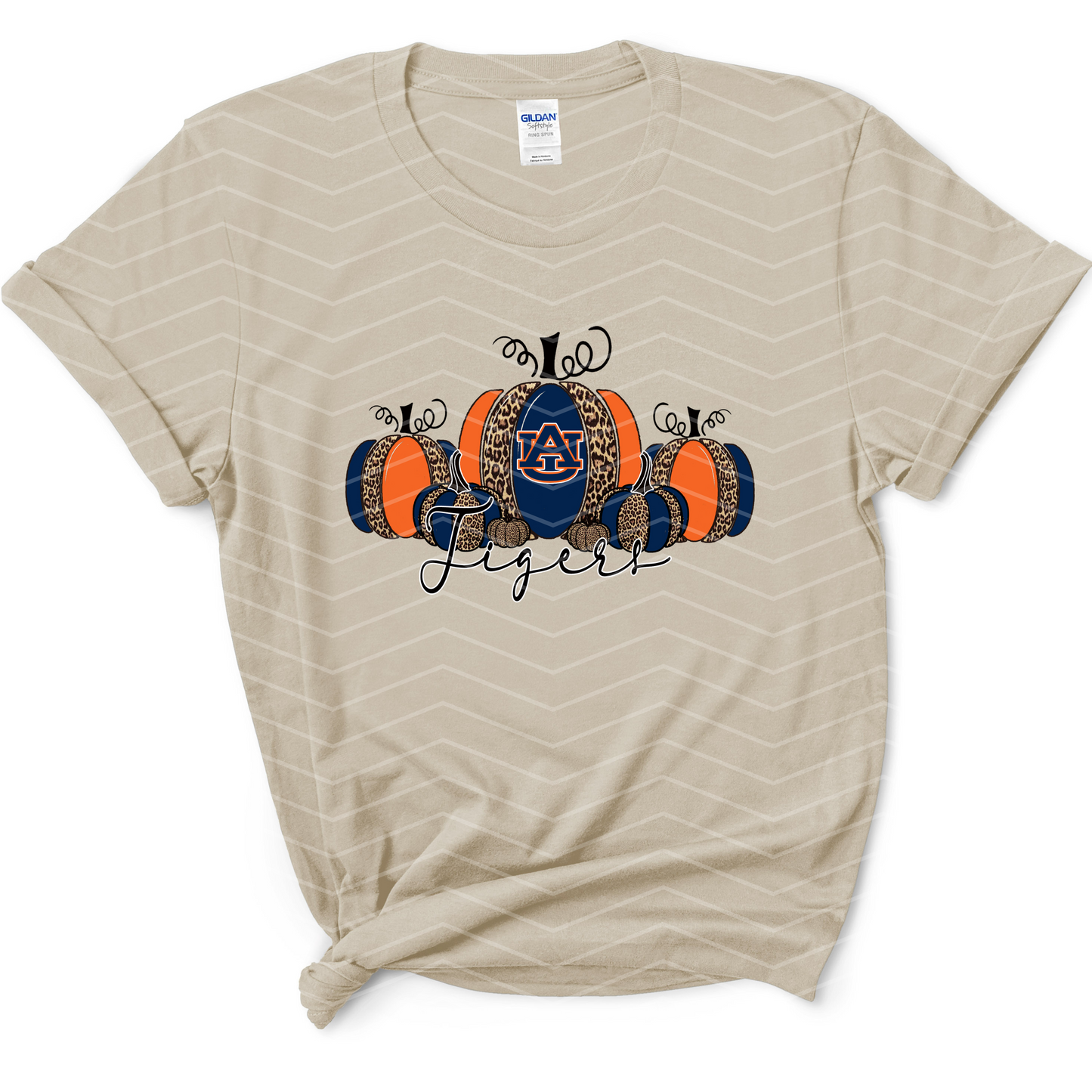 Auburn Tigers Pumpkin T-Shirt | Fall Game Day Graphic Tee | War Eagle Shirt for Women (Sโ5XL)