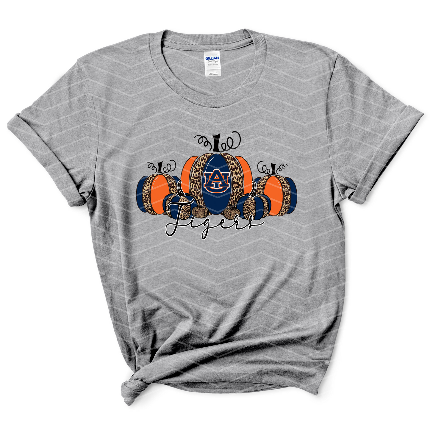 Auburn Tigers Pumpkin T-Shirt | Fall Game Day Graphic Tee | War Eagle Shirt for Women (Sโ5XL)