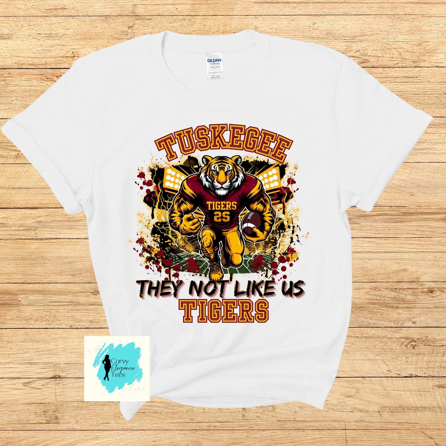 Tuskegee Tigers Shirt • They Not Like Us Tee • Tuskegee University Apparel • HBCU Game Day Shirt • Tuskegee Tigers Football Tee Sizes S–5XL