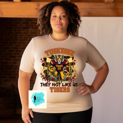 Tuskegee Tigers Shirt • They Not Like Us Tee • Tuskegee University Apparel • HBCU Game Day Shirt • Tuskegee Tigers Football Tee Sizes S–5XL