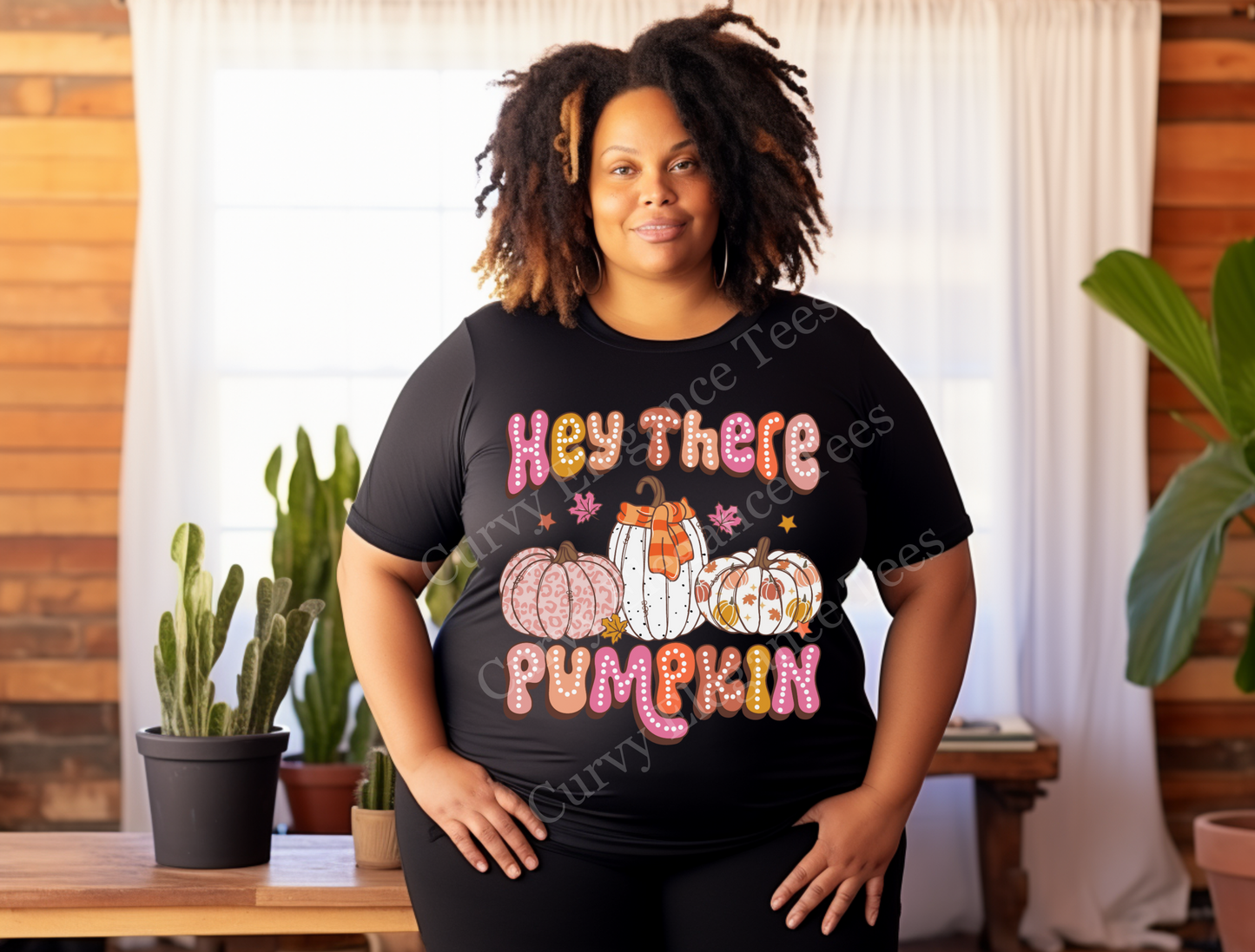 Hey There Pumpkin T-Shirt | Cute Fall Graphic Tee | Autumn Pumpkin Shirt for Women (S–5XL)