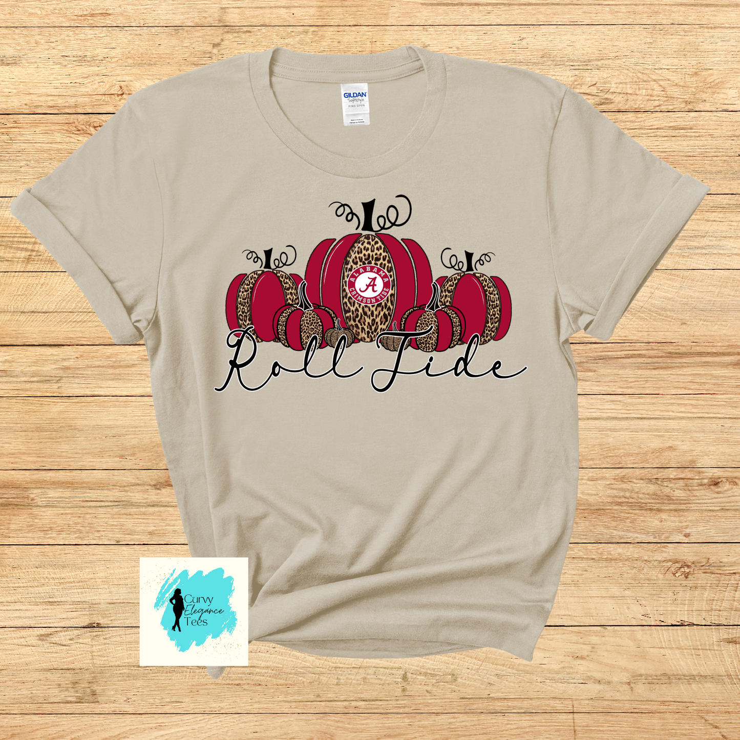 Alabama Roll Tide Pumpkin Shirt | Fall Football Tee | Crimson Tide Graphic T-Shirt for Women (S–5XL)