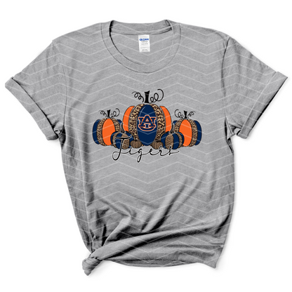 Auburn Tigers Pumpkin T-Shirt | Fall Game Day Graphic Tee | War Eagle Shirt for Women (S–5XL)